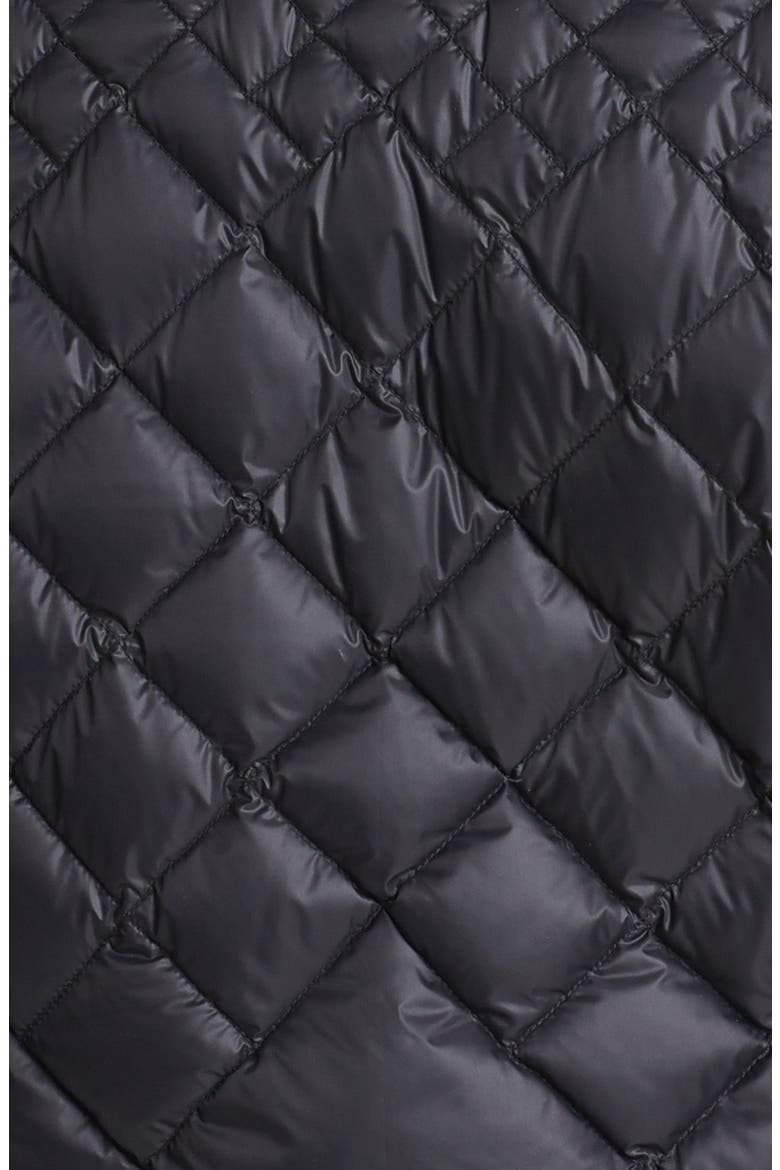 Diamond Quilted Down Jacket, Alternate, color, BLACK