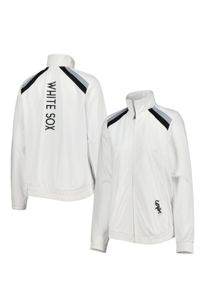 Women's G-III 4Her by Carl Banks White Chicago White Sox Red Flag Full-Zip Track Jacket, Main, color, White