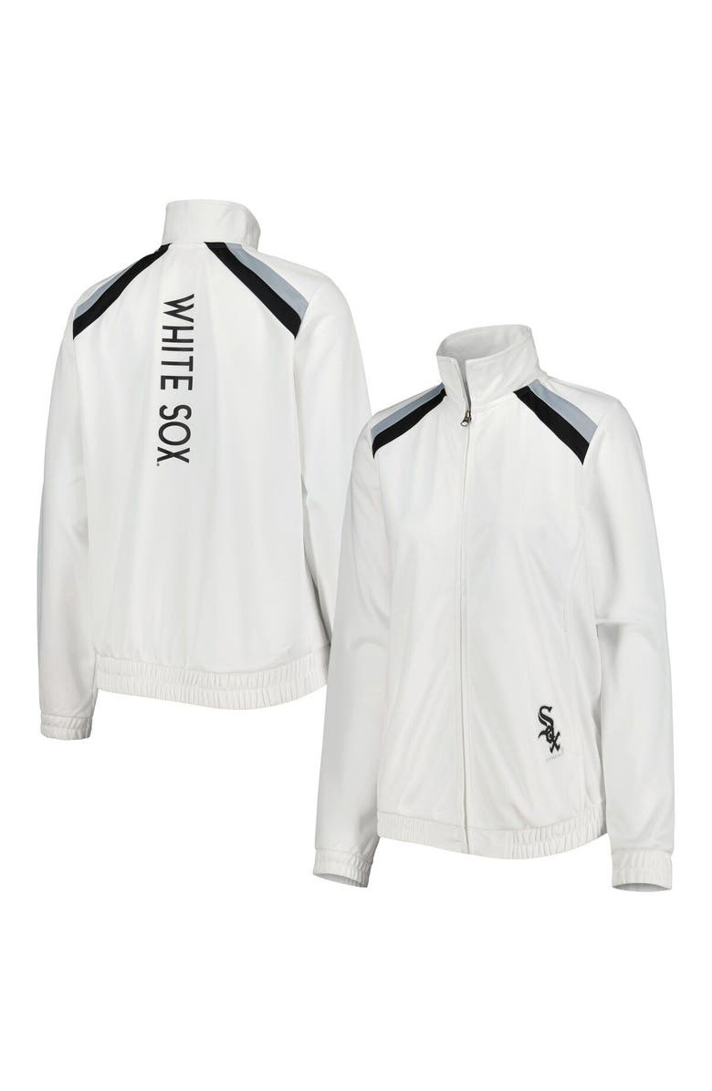 G-III 4HER BY CARL BANKS Women's G-III 4Her by Carl Banks White Chicago White Sox Red Flag Full-Zip Track Jacket, Main, color, White