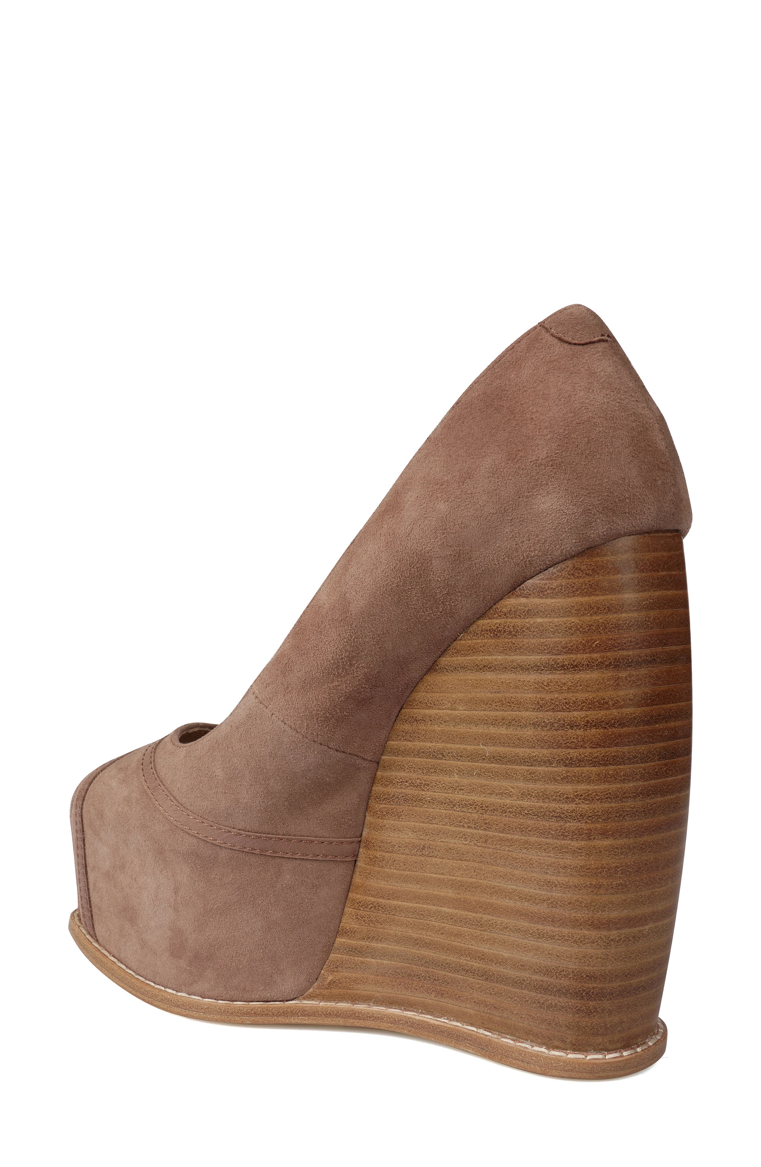 Domenika Peep Toe Platform Wedge Sandal - image 4