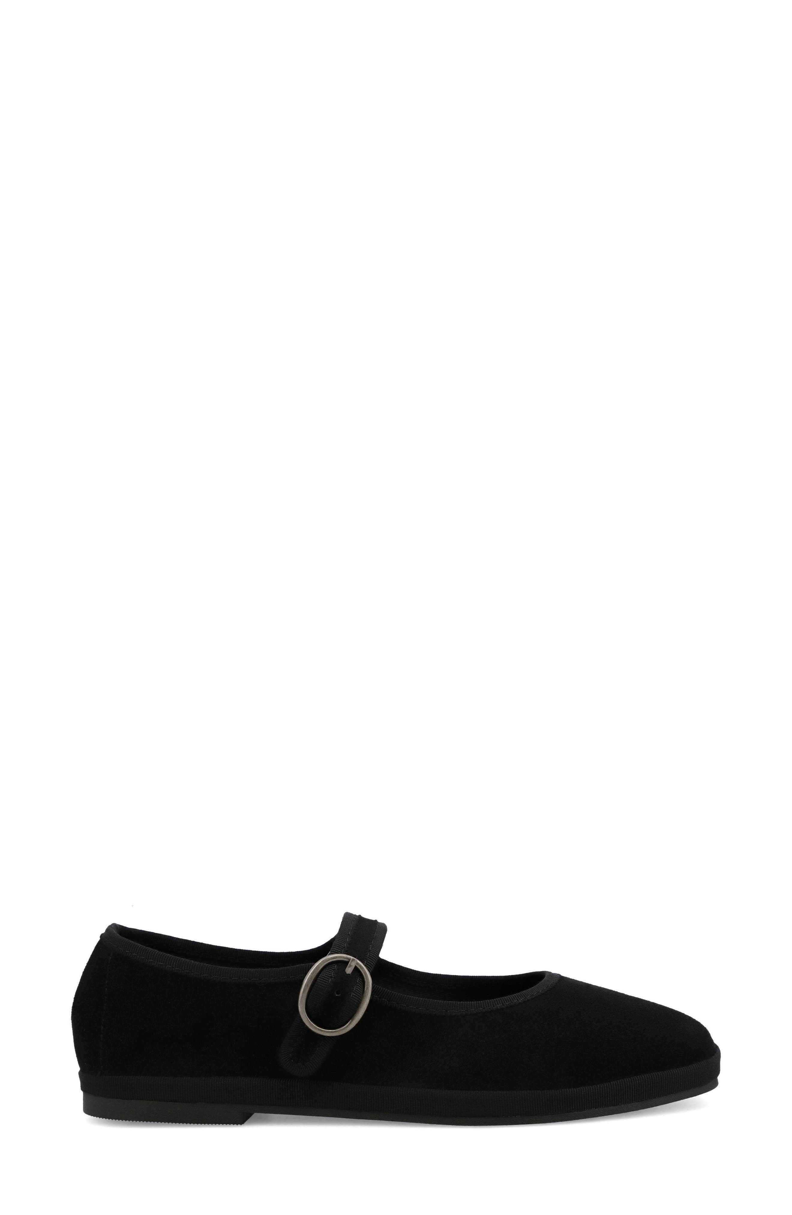 Miluna Mary Jane Flat, Alternate, color, BLACK