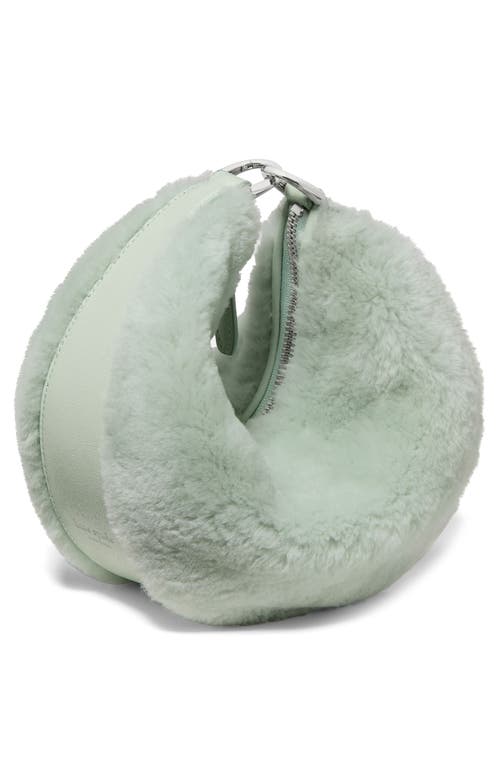 Kate Spade New York Duo Genuine Shearling Crossbody Bag In Green