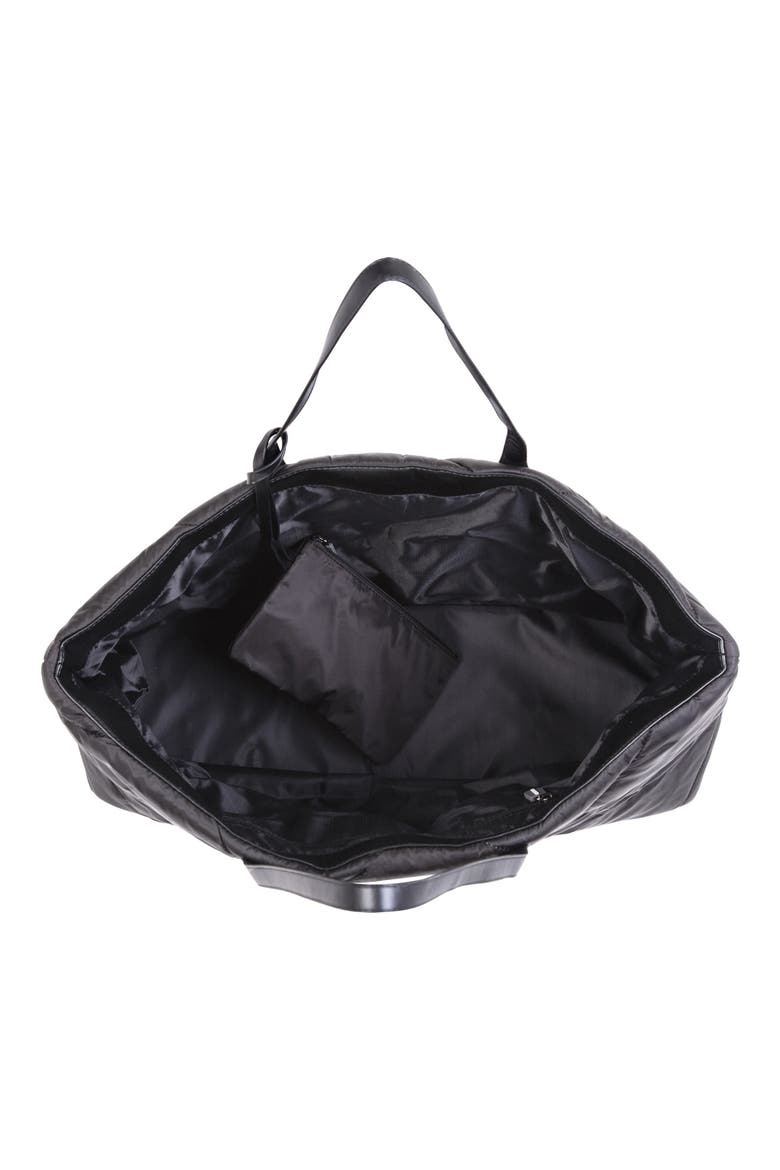 Family Bag Large Quilted Diaper Bag, Alternate, color, PUFFER BLACK