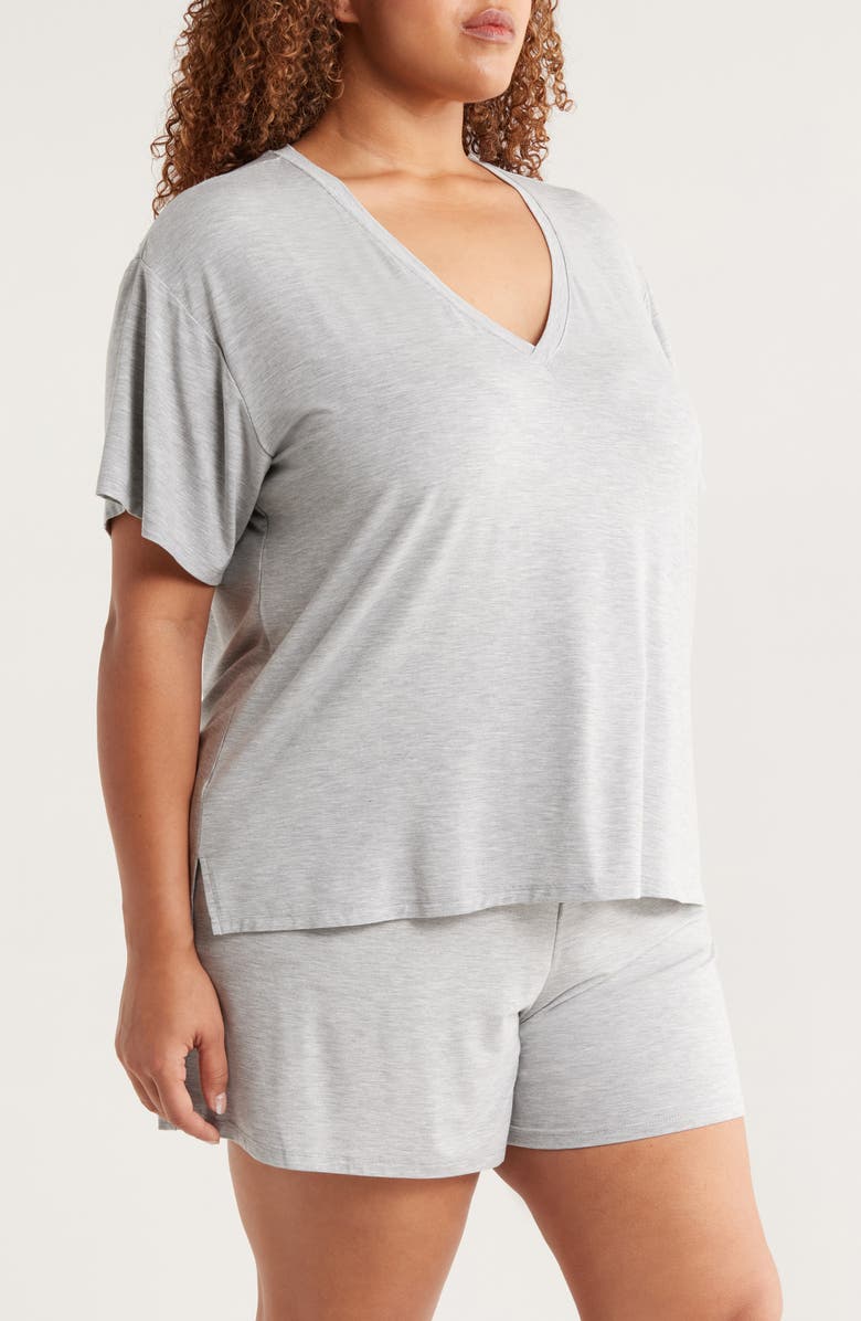 Nordstrom Cool Touch Shortie Pajamas, Alternate, color, Grey Heather