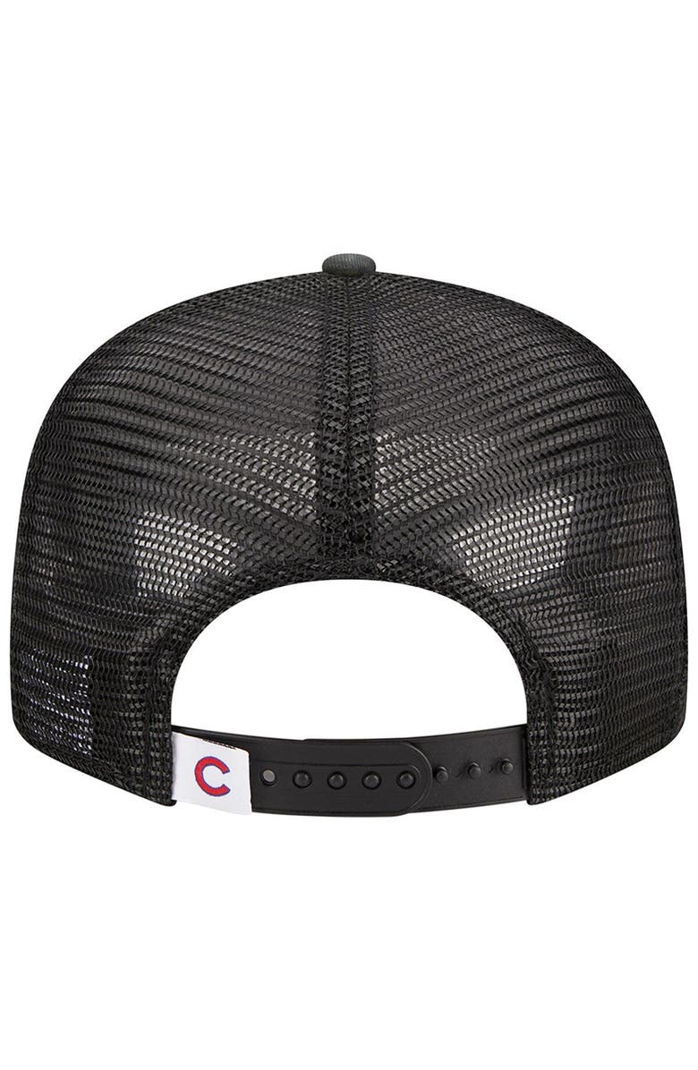 New Era Men's New Era Camo Chicago Cubs Woodland Camo Trucker 9FIFTY Snapback Hat, Alternate, color, 