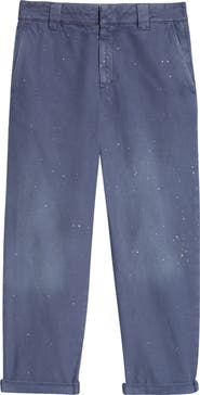 Golden Goose Journey Splatter Cotton Chinos