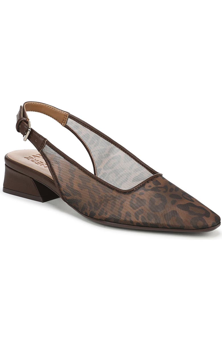 Naturalizer Ginger Slingback Mesh Pump, Main, color, Leopard Print Mesh