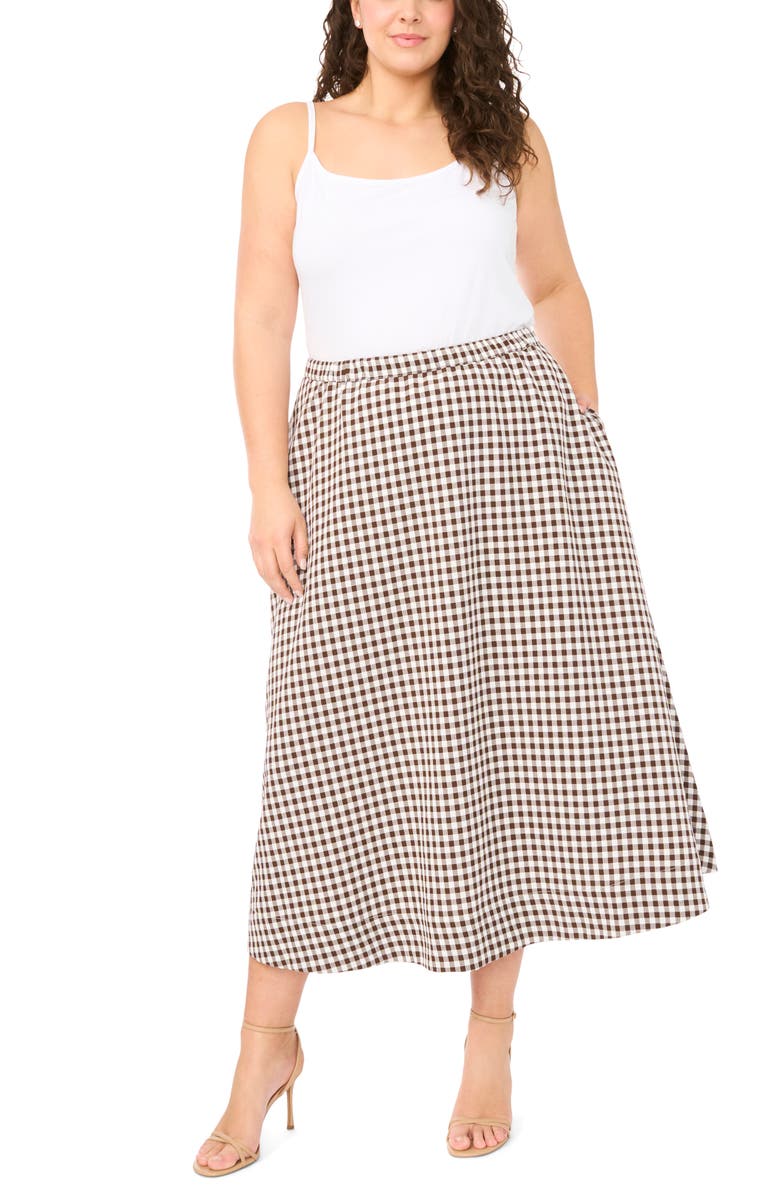 Halogen<sup>®</sup> Pull On Midi Skirt, Alternate, color, Chicory Coffee