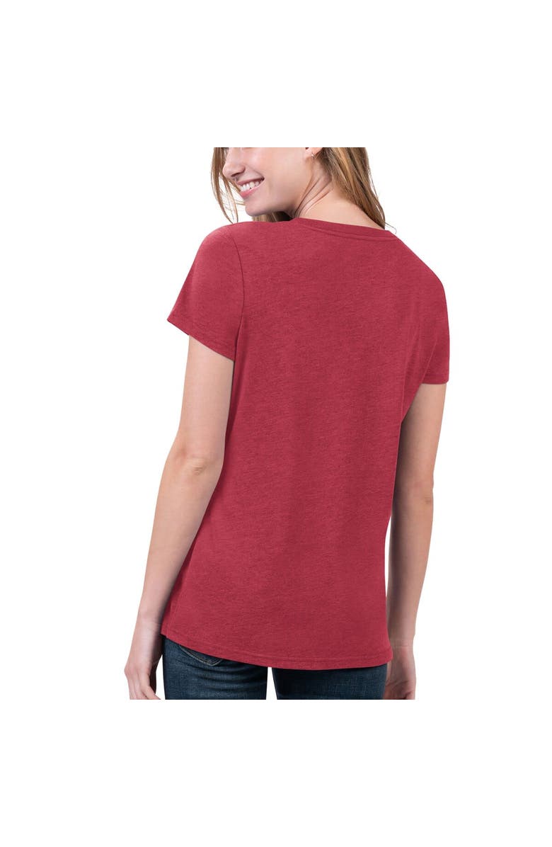 G-III 4HER BY CARL BANKS Women's G-III 4Her by Carl Banks Heathered Burgundy Washington Commanders Main Game T-Shirt, Alternate, color, 