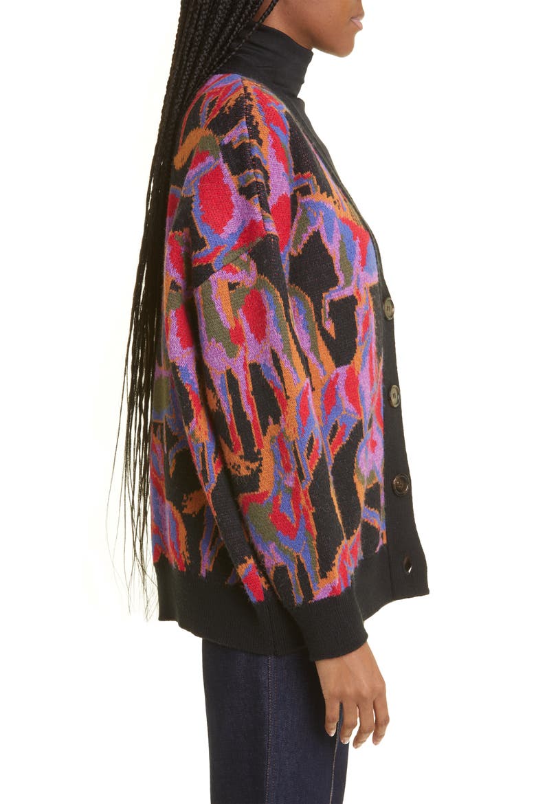 FARM Rio Wild Horses Mixed Pattern Cardigan (Women) | Nordstrom