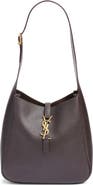 Saint Laurent Small Le 5 à 7 Leather Hobo Bag