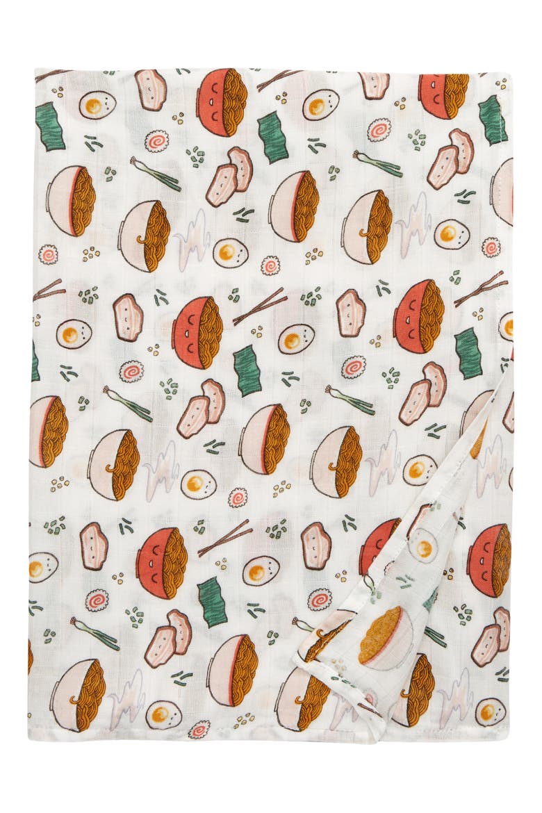 Ramen Muslin Swaddle Blanket, Main, color, MULTICOLOUR