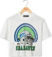 Junk Food Seattle Seahawks Game Time Graphic Cropped T-Shirt