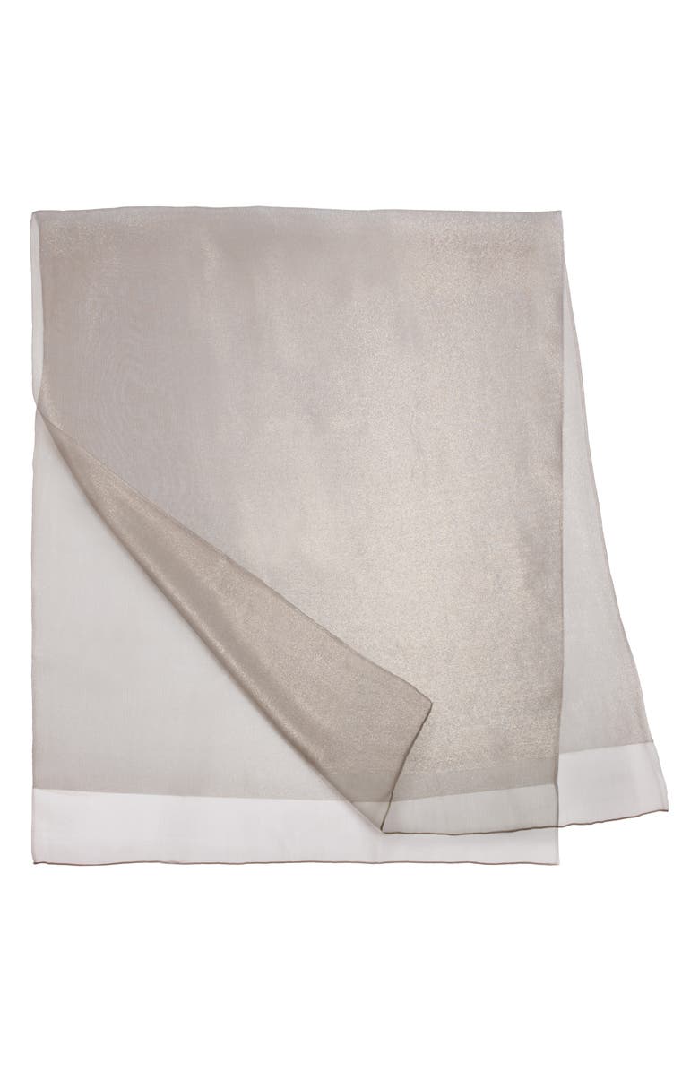 SAACHI Shimmering Scarf, Alternate, color, Rose Gold