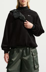 Nike Sportswear Oversized V-Neck Fleece Sweatshirt