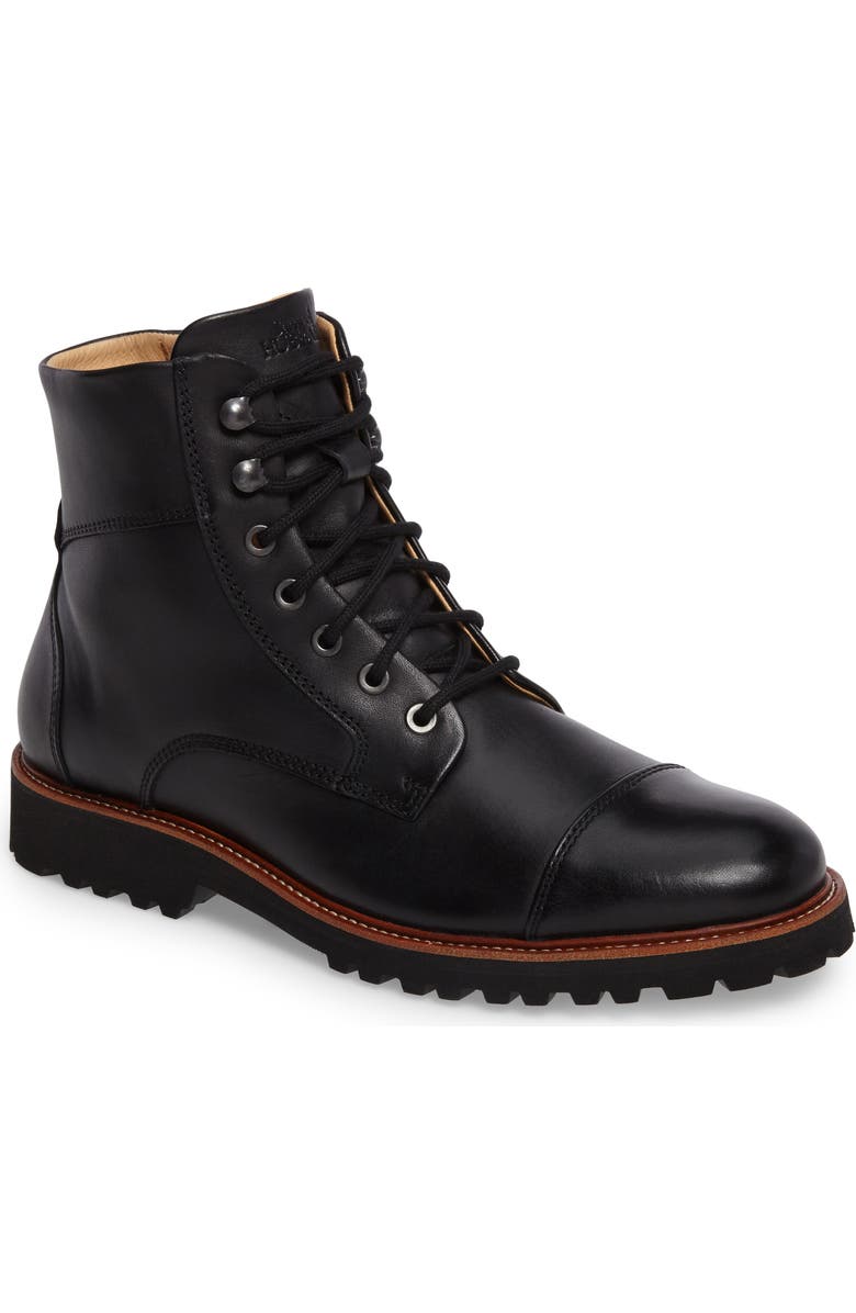 Samuel Hubbard Uptown Maverick Boot, Main, color, Black Leather