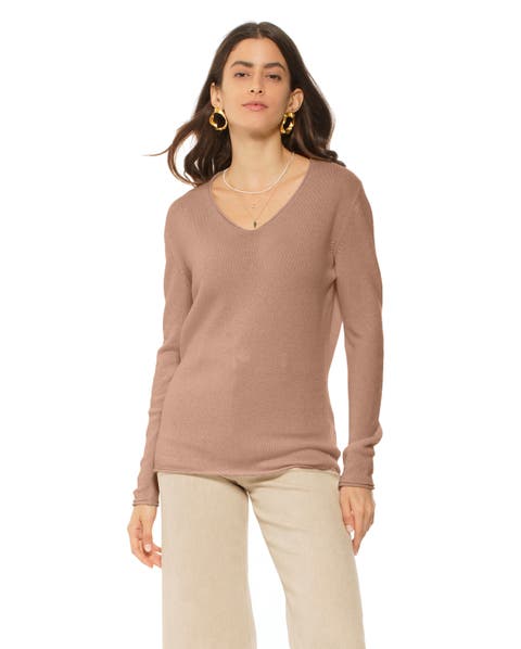 Ultra-Light Pure Cashmere V-Neck Sweater