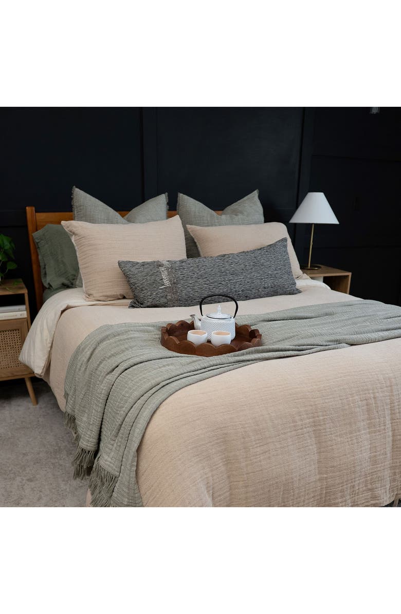 Crane Air Geo Stripe Lumbar Pillow, Alternate, color, Blue