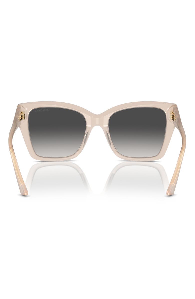 Jimmy Choo 54mm Square Sunglasses, Alternate, color, Opal Beige