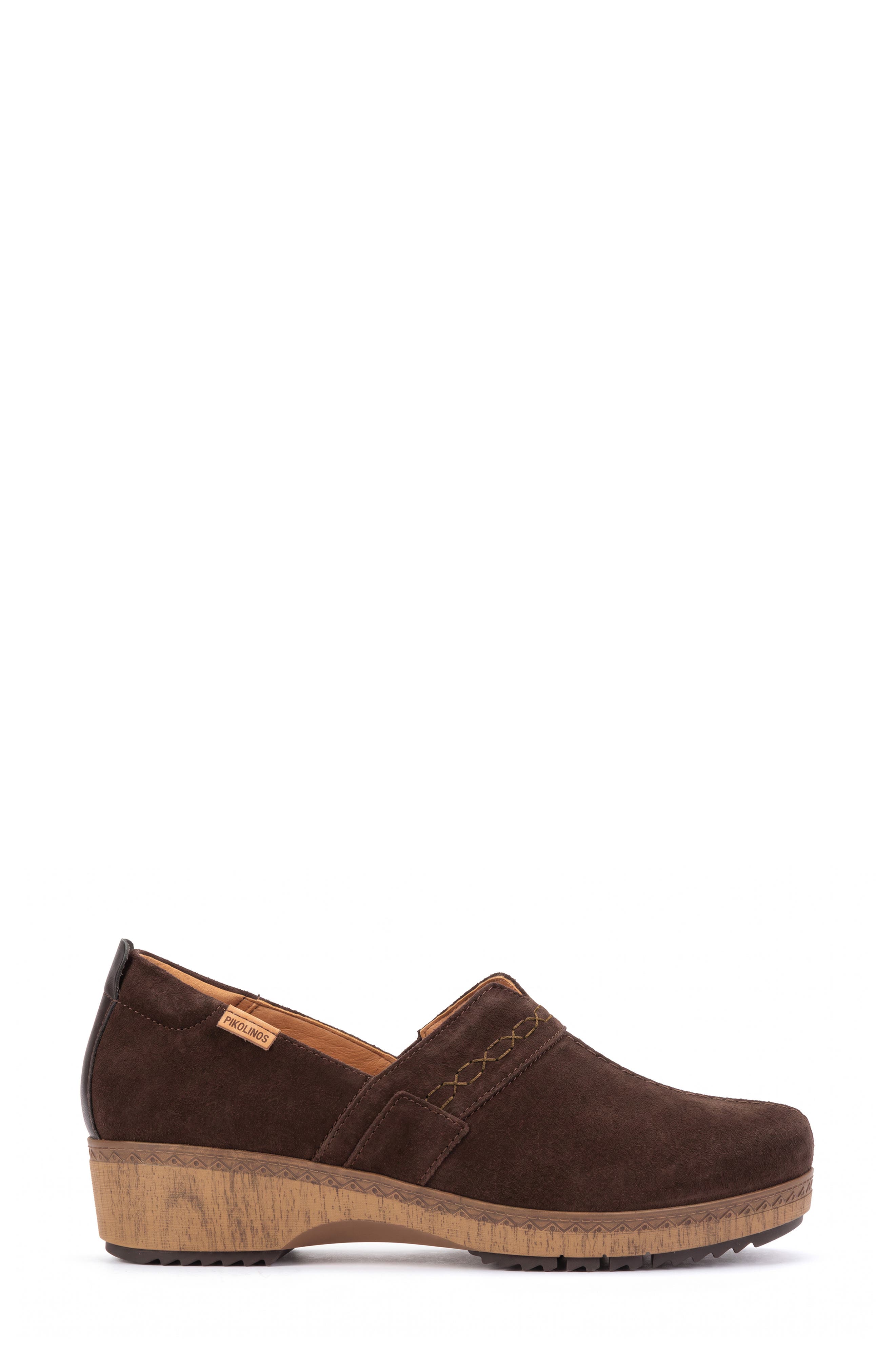 Granada Leather Clog, Alternate, color, OLMO