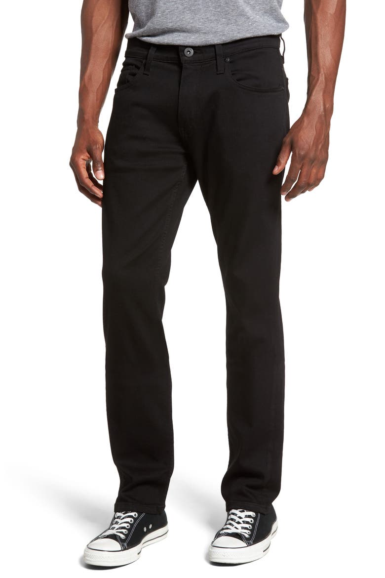 Federal Slim Straight Leg Jeans, Main, color, BLACK SHADOW