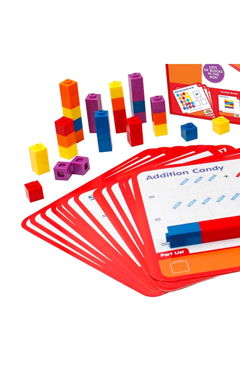 Junior Learning Mathcubes Addition 30 Activity Set, Alternate, color, Multicolored