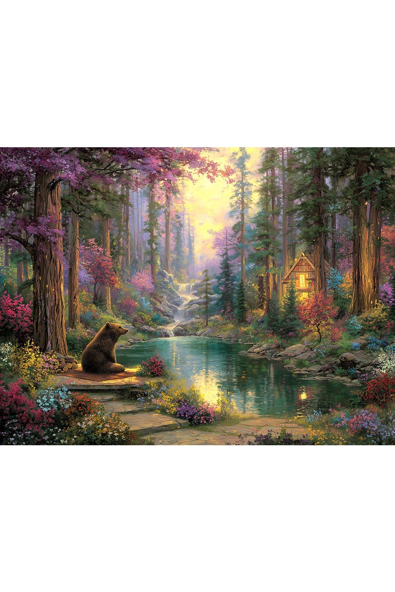 A Bear in the Woods 300 piece Jigsaw Puzzle for Adults, Alternate, color, Multicolor