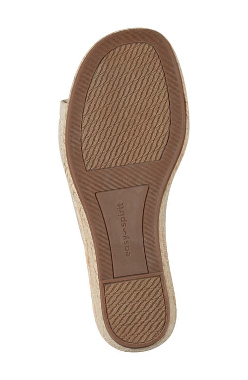 Easy Spirit Samari Wedge Sandal In Light Natural
