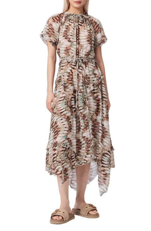 Lamaia Handkerchief Cotton Midi Dress