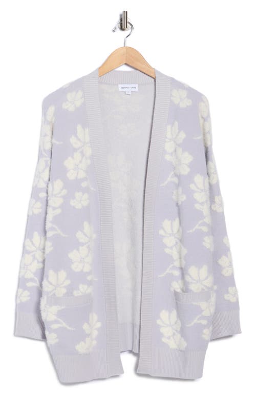 Gemma + Jane Floral Jacquard Long Cardigan In Multi
