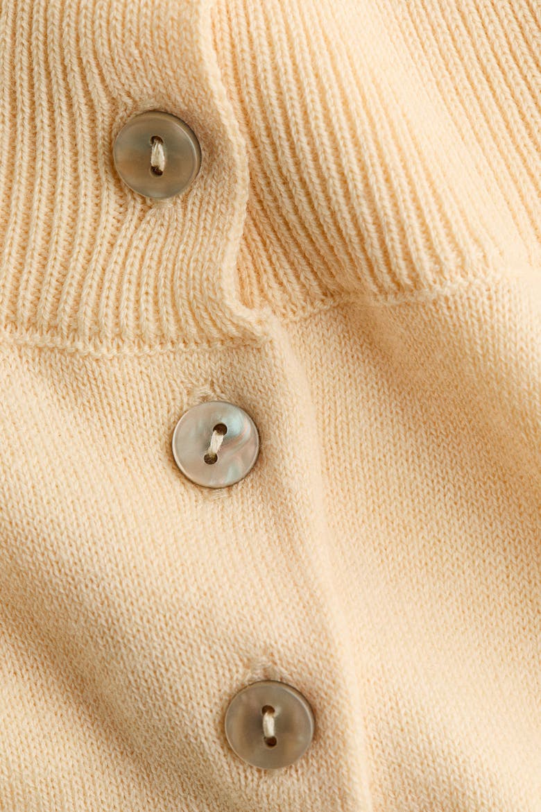 Fine-Knit Mock Turtleneck Sweater, Alternate, color, Light yellow