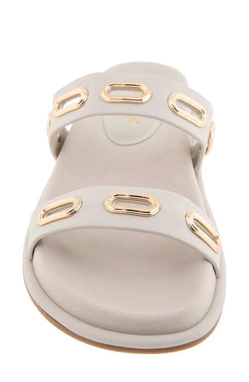 Splendid Carmen Slide Sandal In White Sand
