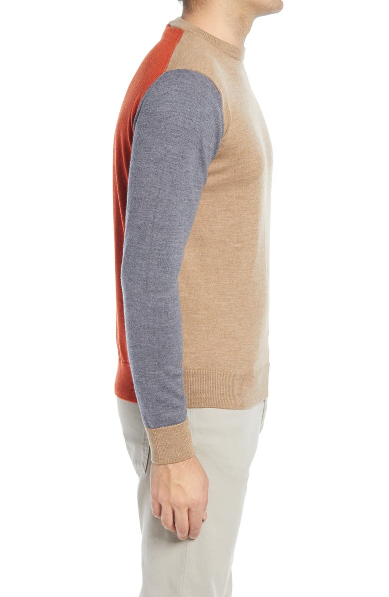 Bugatchi Merino Wool Crewneck Sweater, Alternate, color,