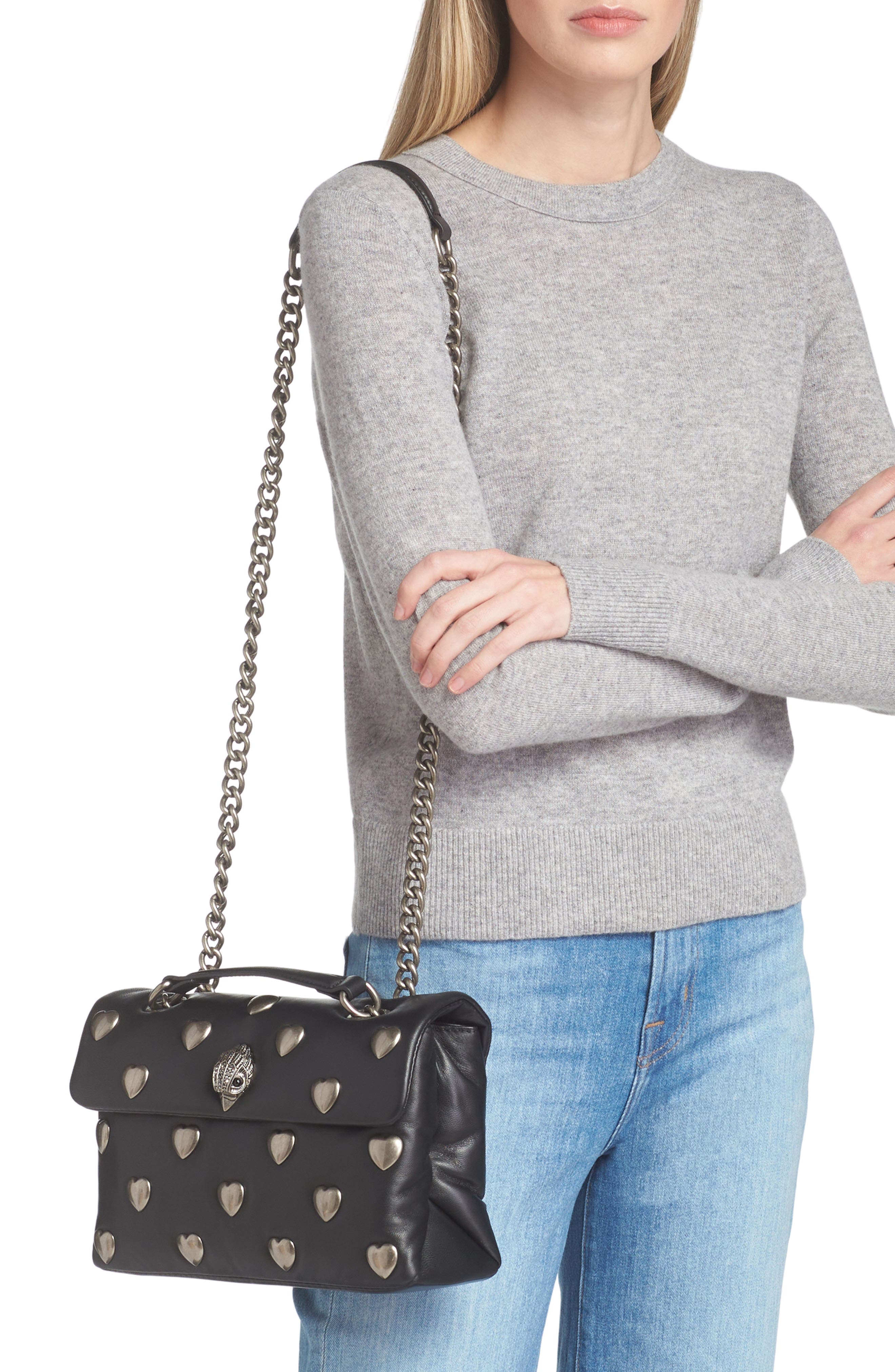 Kurt Geiger London Kensington Soft Love Convertible Leather Shoulder Bag, Alternate, color, 