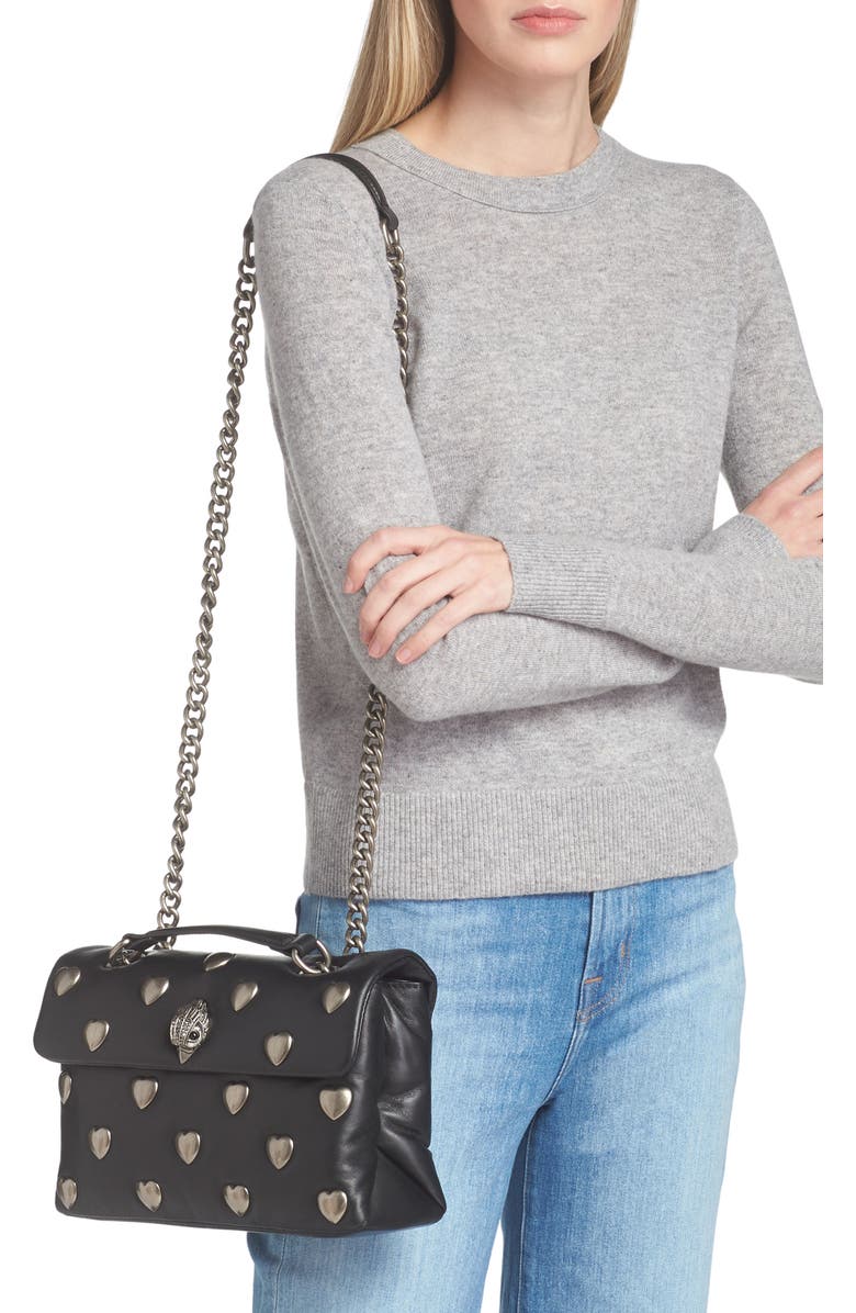 Kurt Geiger London Kensington Soft Love Convertible Leather Shoulder Bag, Alternate, color,