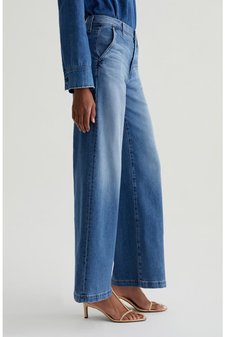 Stella Low Slung Palazzo Jeans, Alternate, color, NAUTICAL MILE