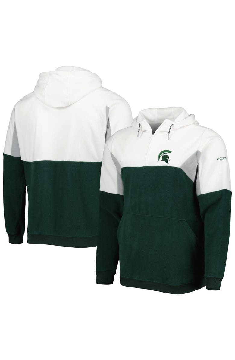 Columbia Men's Columbia Green Michigan State Spartans Lodge Quarter-Zip Hoodie, Main, color, Green