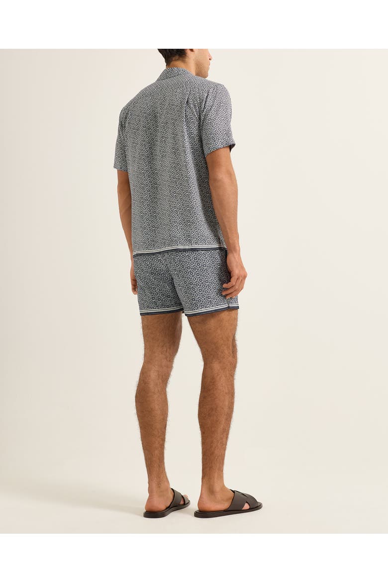 Maitan Relaxed-Fit Shirt, Alternate, color, NIGHT IRIS/WHITE SAND