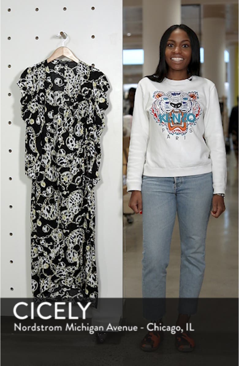 Chain Jacquard Midi Dress, sales video thumbnail