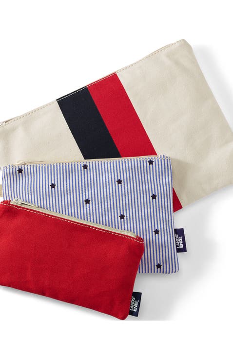Zip Canvas Pouch 3 Pack