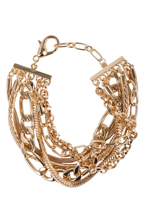 Multi-Chain Layered Bracelet