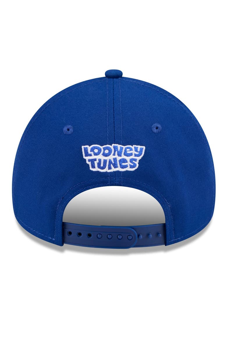 Youth New Era Royal Kansas City Royals Looney Tunes A-Frame 9FORTY Adjustable Hat, Alternate, color, Royal