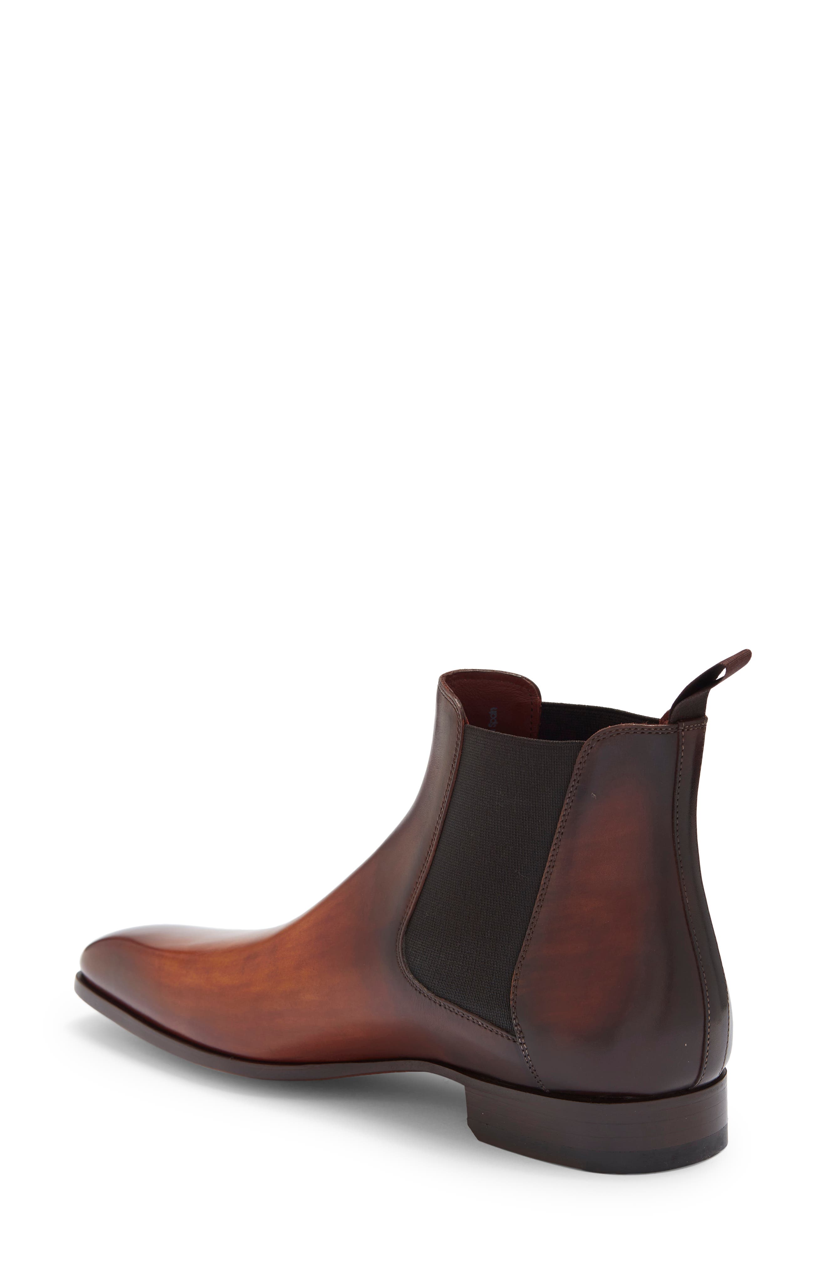 Magnanni Nero Leather Chelsea Boot (Men) | Nordstromrack