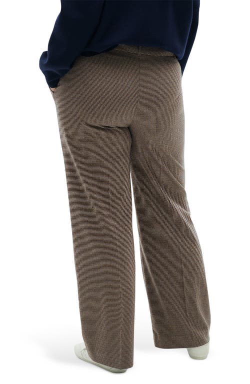 Mango Carlosw Straight Leg Pants In Brown