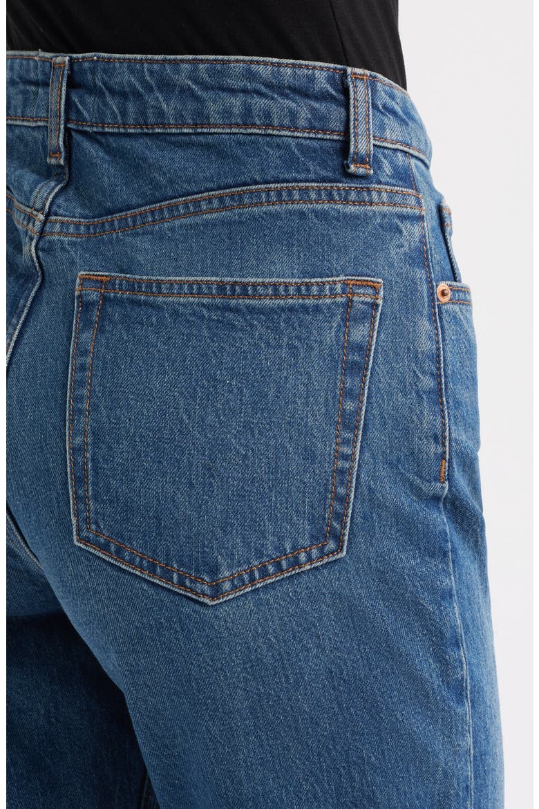 Jax Super High Waist Straight Leg Jeans, Alternate, color, MELLUSINE