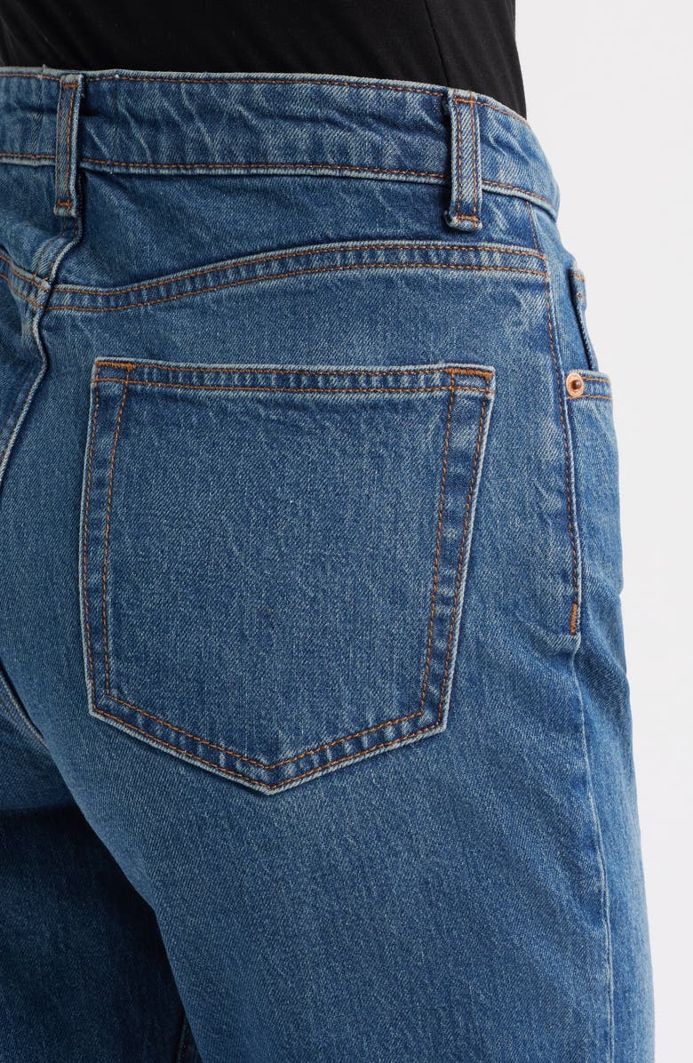 Reformation Jax Super High Waist Straight Leg Jeans, Alternate, color, Mellusine