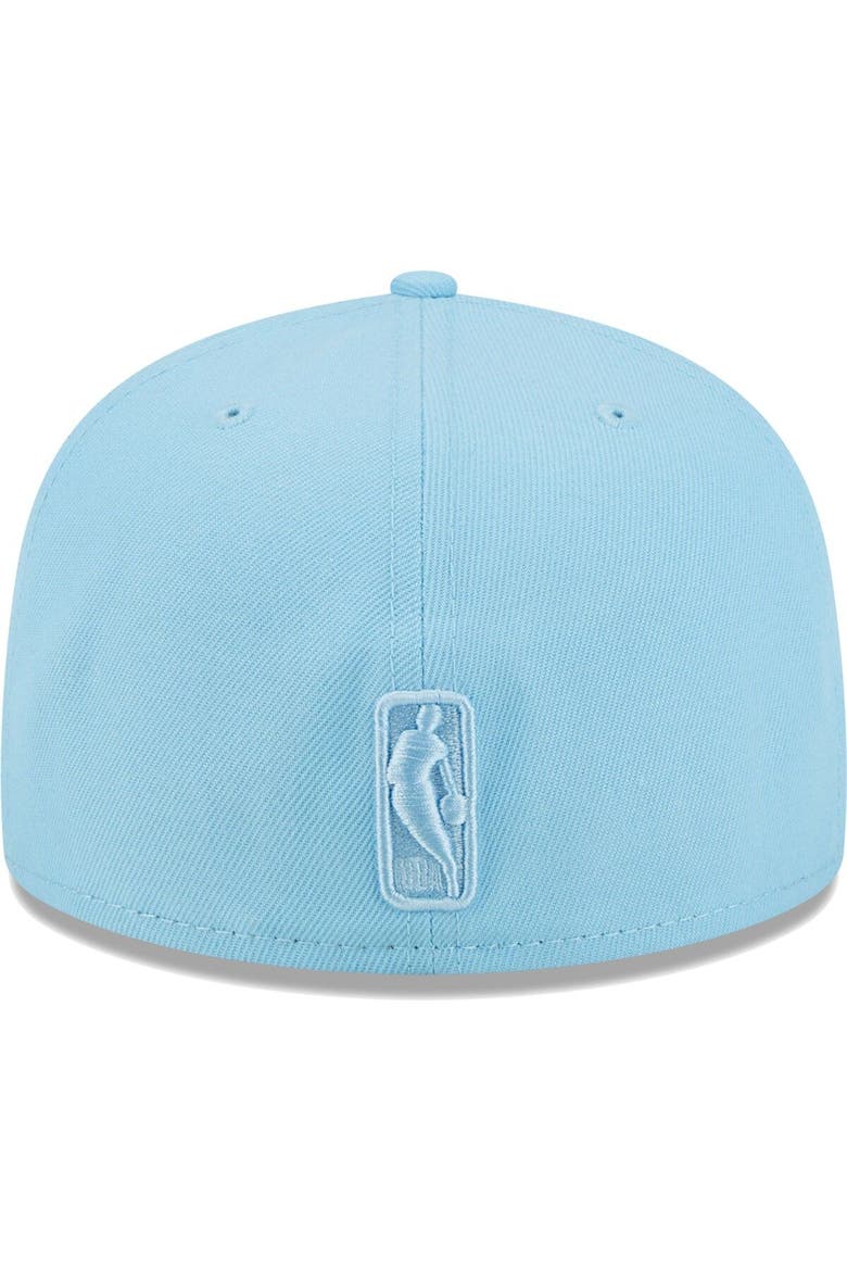 Men's New Era Powder Blue Boston Celtics Spring Color Pack 59FIFTY Fitted Hat, Alternate, color, Powder Blue