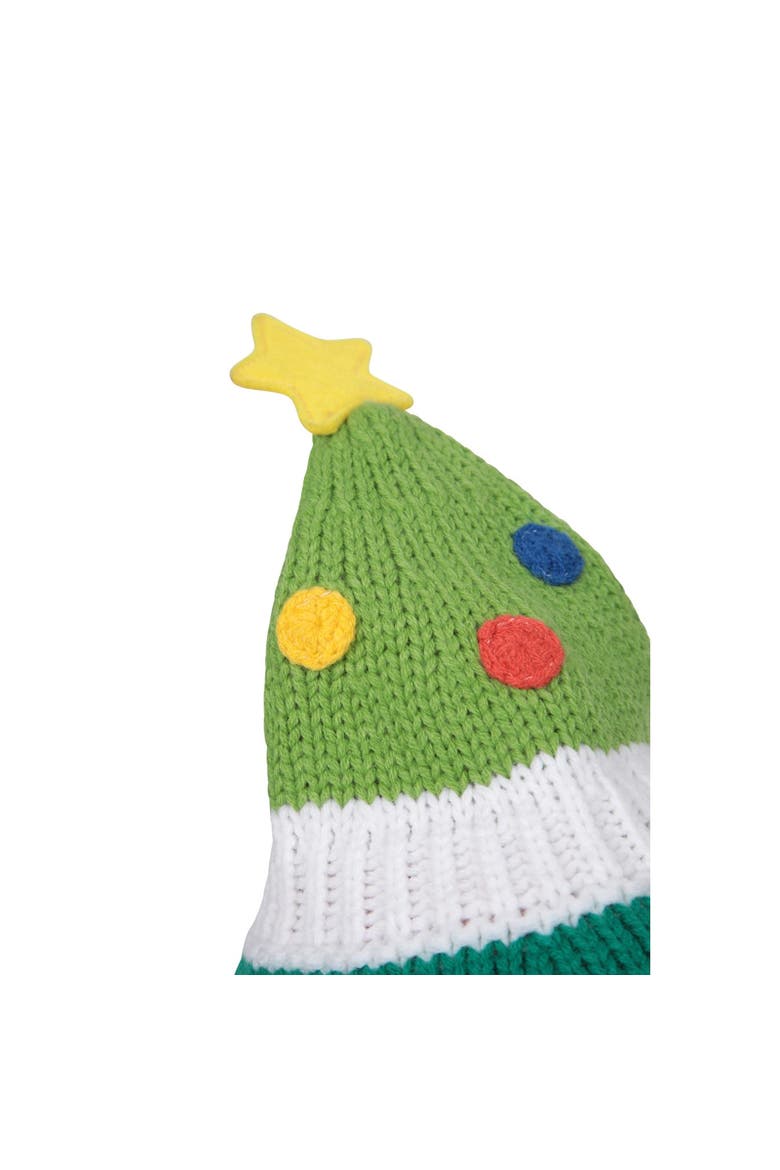 Childrens/Kids Fleece Lined Christmas Winter Hat, Alternate, color, Green