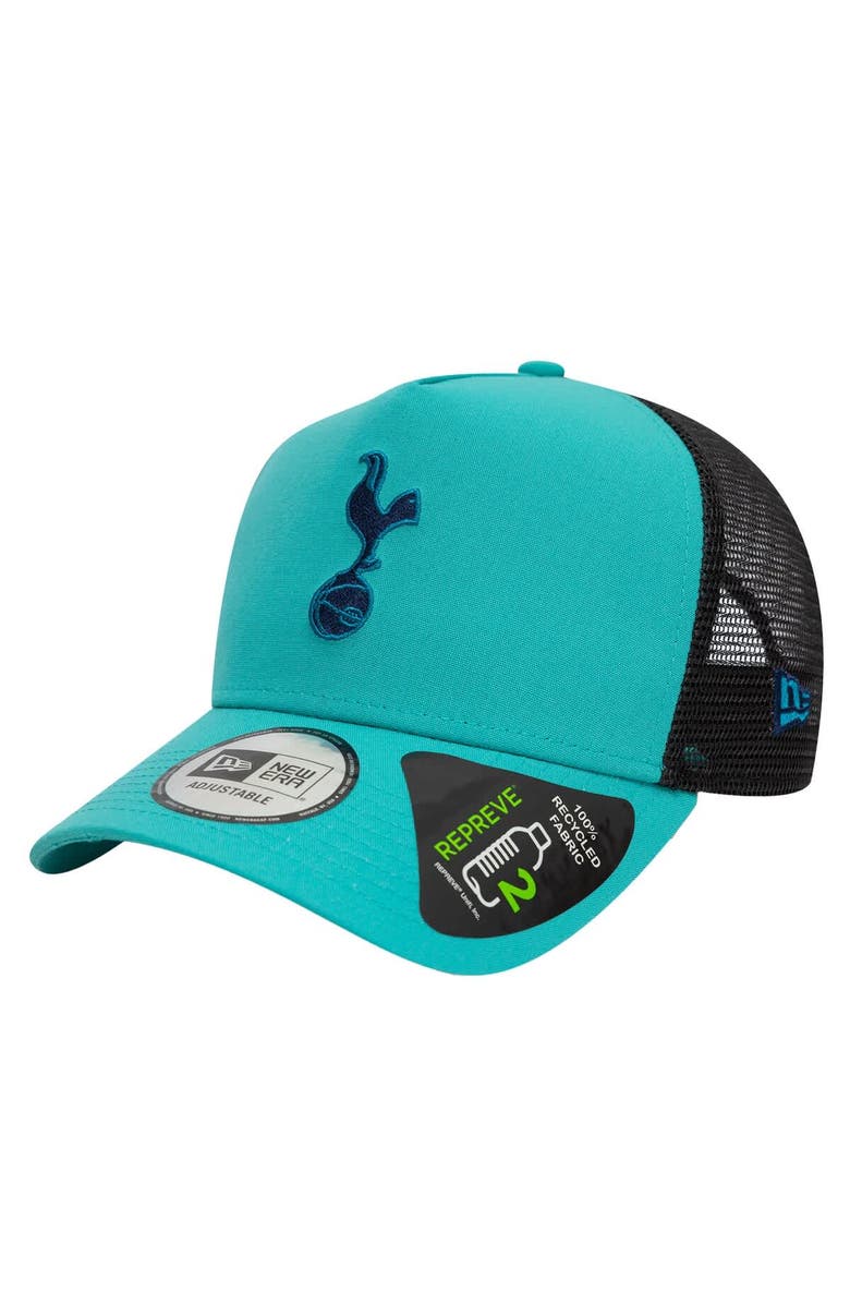 New Era Men's New Era Turquoise Tottenham Hotspur Trucker Adjustable Hat, Main, color, Turquoise