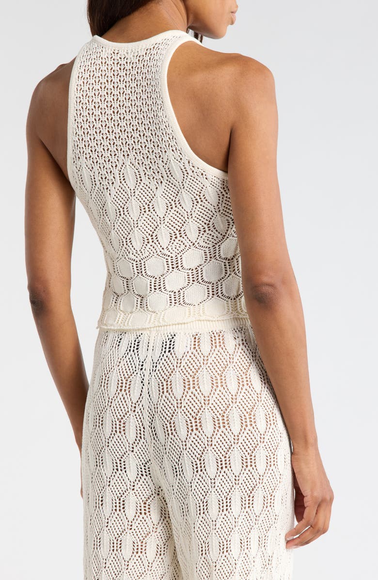 A.L.C. Rosa Pointelle Stitch Tank, Alternate, color, Off White